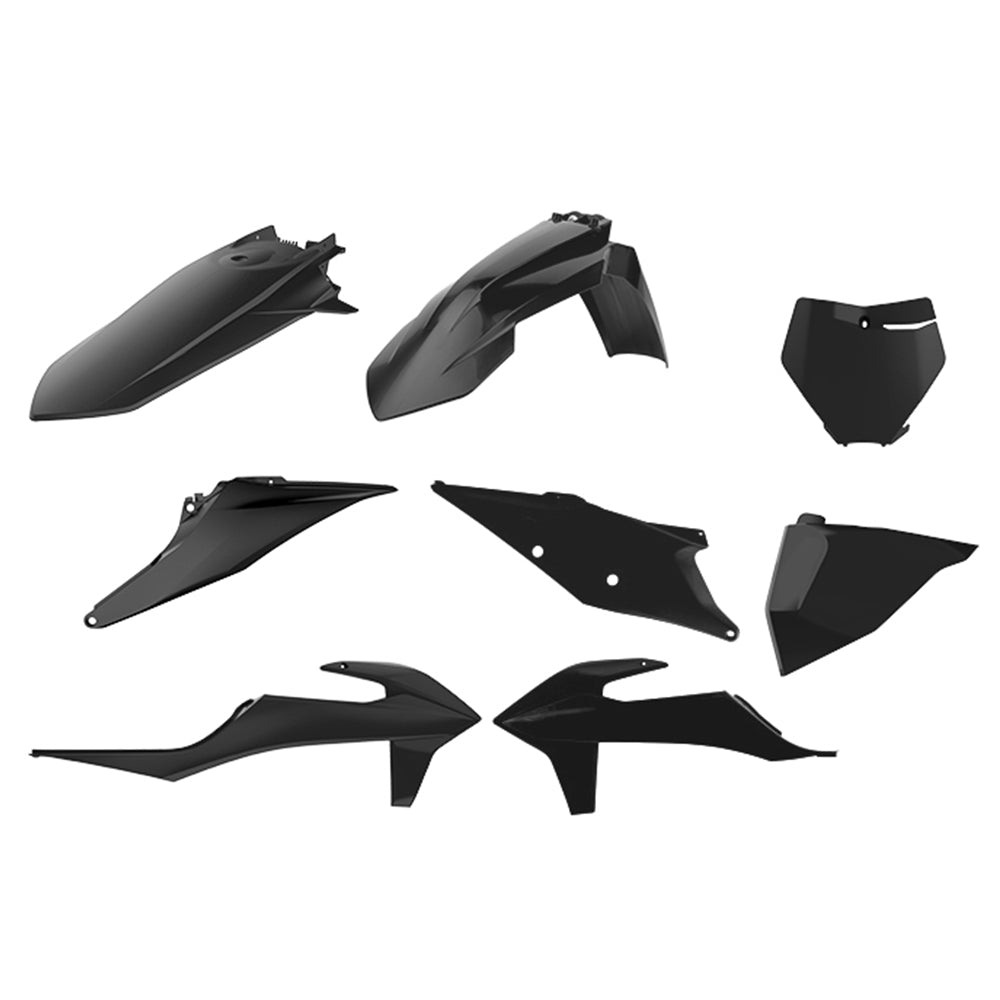 Polisport Black Plastics Box Kit For KTM XC-F 250 2019-2022